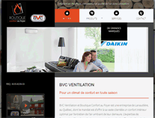 Tablet Screenshot of bvcventilation.com